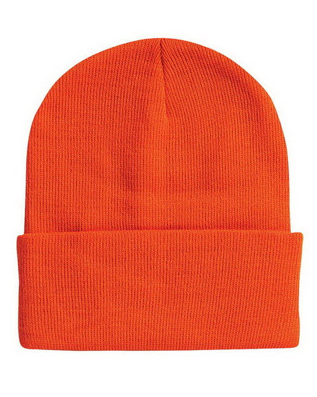 Custom Leather Patch Beanie